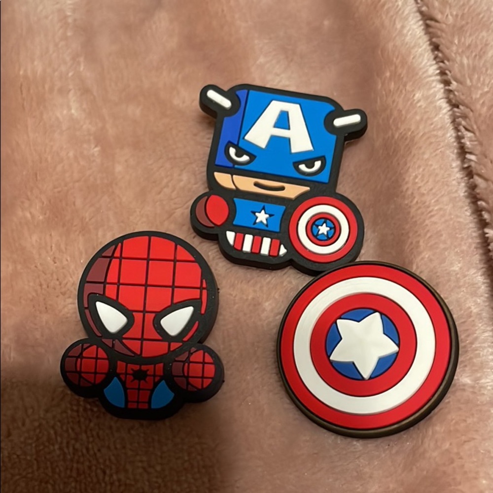 Super Hero croc charms